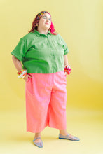 Mid Easy Pant in Bubble Gum Linen (RTS)