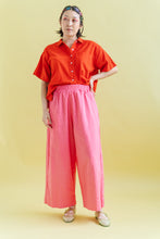 Mid Easy Pant in Bubble Gum Linen (RTS)