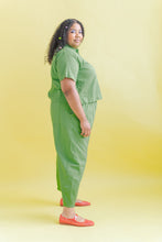 Barrel Pant in Acid Green Twill (RTS)