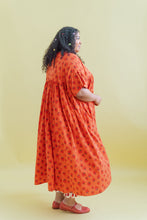 Mushroom Dress in Strawberry Margarita Cotton Poplin (RTS)