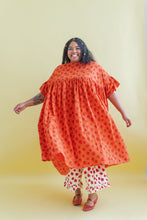 Mushroom Dress in Strawberry Margarita Cotton Poplin (RTS)