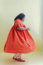 Mushroom Dress in Strawberry Margarita Cotton Poplin (RTS)