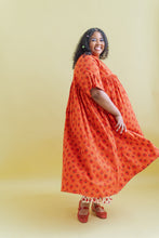 Mushroom Dress in Strawberry Margarita Cotton Poplin (RTS)