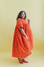 Mushroom Dress in Strawberry Margarita Cotton Poplin (RTS)