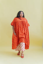 Mushroom Dress in Strawberry Margarita Cotton Poplin (RTS)