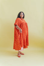 Mushroom Dress in Strawberry Margarita Cotton Poplin (RTS)