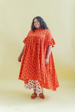 Mushroom Dress in Strawberry Margarita Cotton Poplin (RTS)