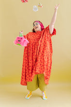 Mushroom Dress in Strawberry Margarita Cotton Poplin (RTS)