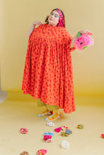 Mushroom Dress in Strawberry Margarita Cotton Poplin (RTS)