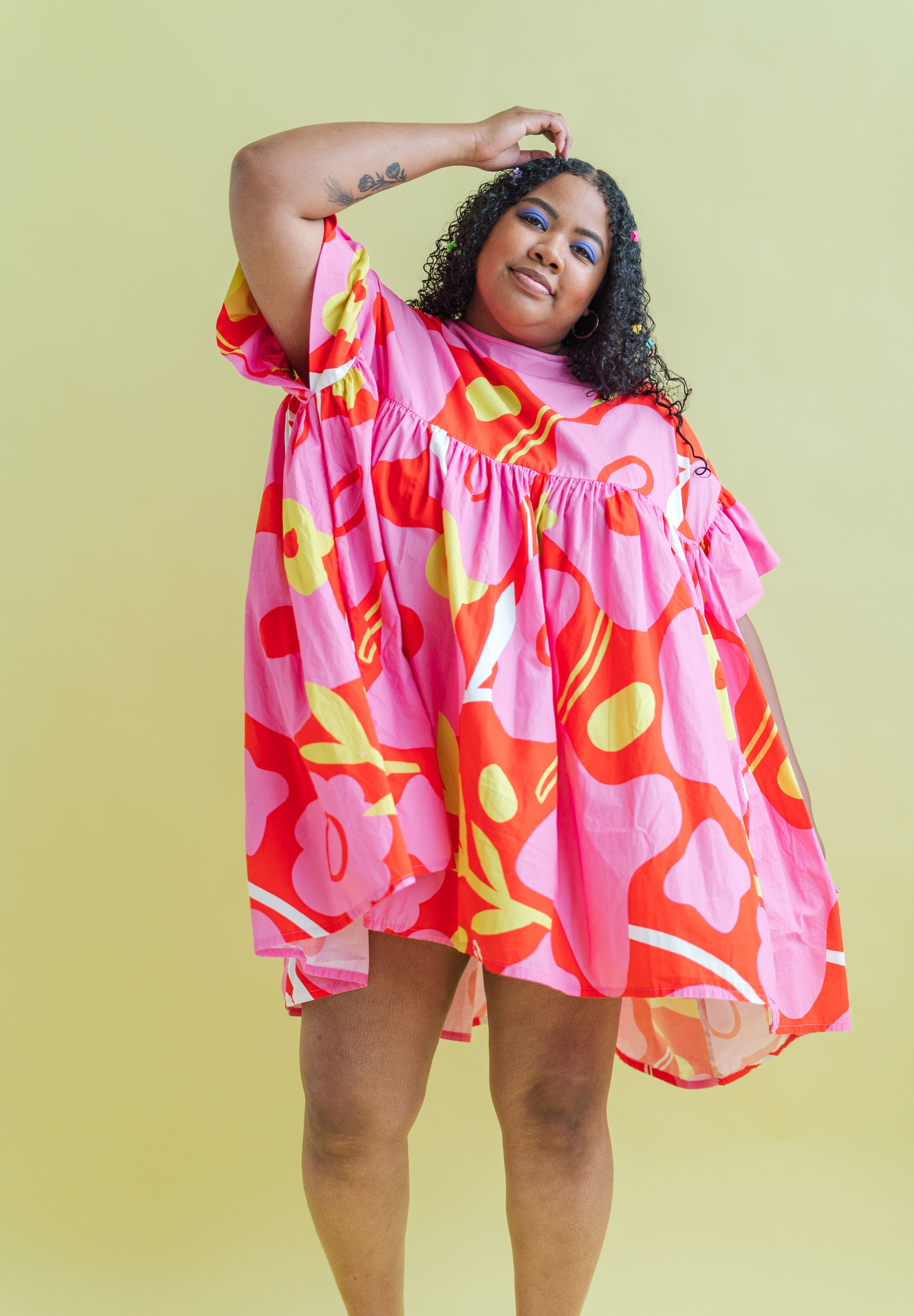 PETAL POP MINI MUSHROOM DRESS