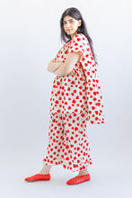 Mushroom Dress in Strawberry Cotton Poplin