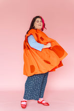 Orange Dot Mini Mushroom Dress