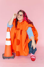 Orange Dot Mini Mushroom Dress