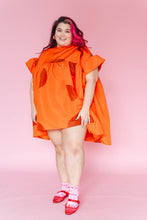 Orange Dot Mini Mushroom Dress