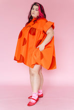 Orange Dot Mini Mushroom Dress