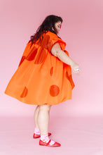 Orange Dot Mini Mushroom Dress