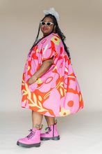 Mini Mushroom Dress in Petal Pop