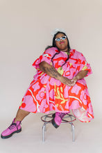 Mini Mushroom Dress in Petal Pop