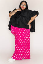 Black Crinkle Mushroom Top