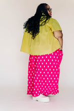 Button Mushroom Top in Endive Linen