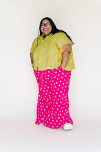 Button Mushroom Top in Endive Linen