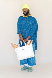 POLKA DOT DENIM SOFT VOLUME SHIRT DRESS