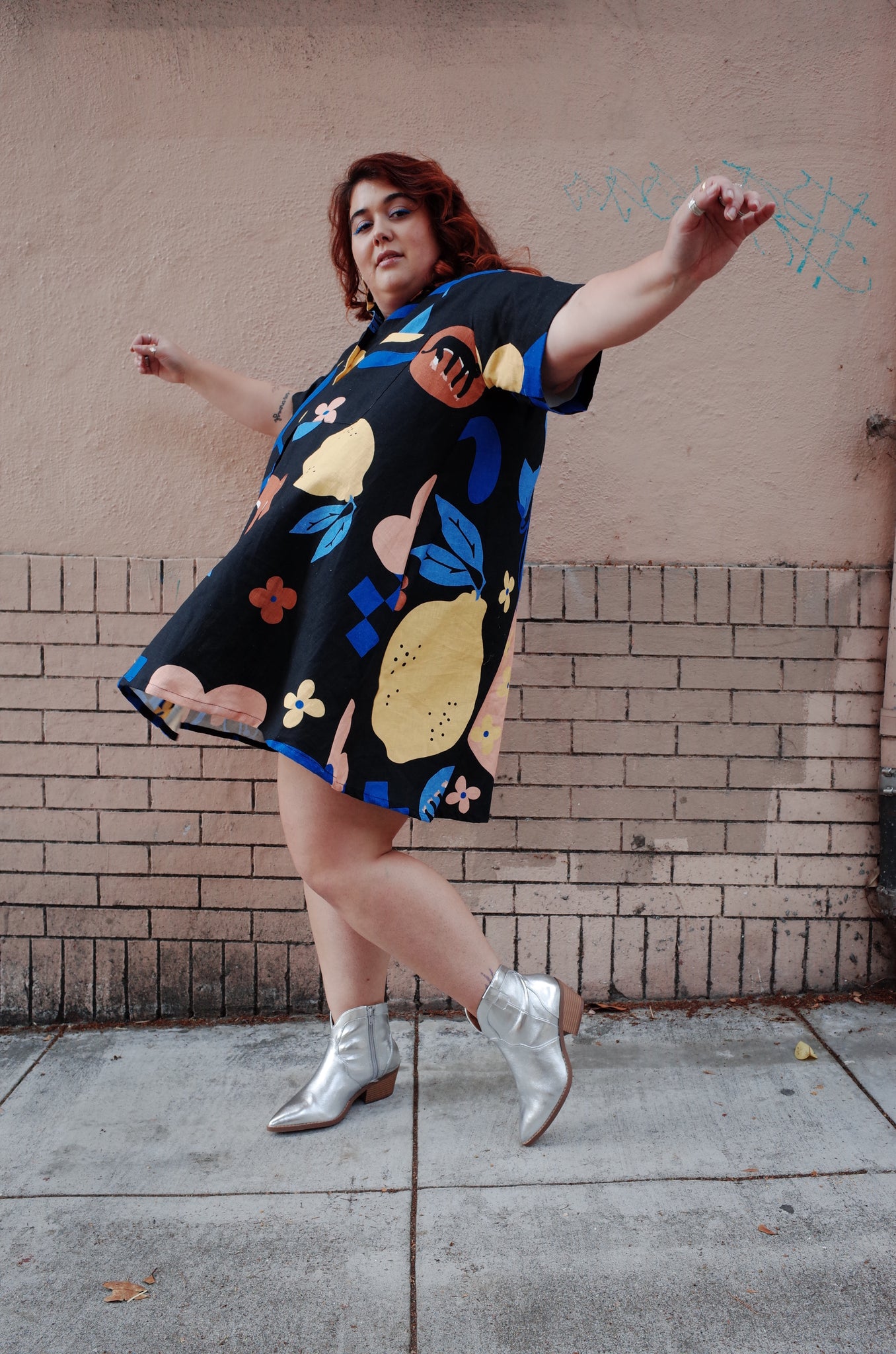 Collared swing on sale dress