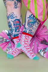 LAVENDER BOW SOCKS