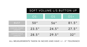 Soft Volume Long Sleeve Button Up in Dottie