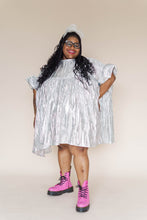 Silver Metallic Mini Mushroom Dress