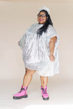 Silver Metallic Mini Mushroom Dress