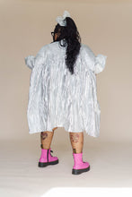 Silver Metallic Mini Mushroom Dress