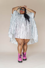 Silver Metallic Mini Mushroom Dress