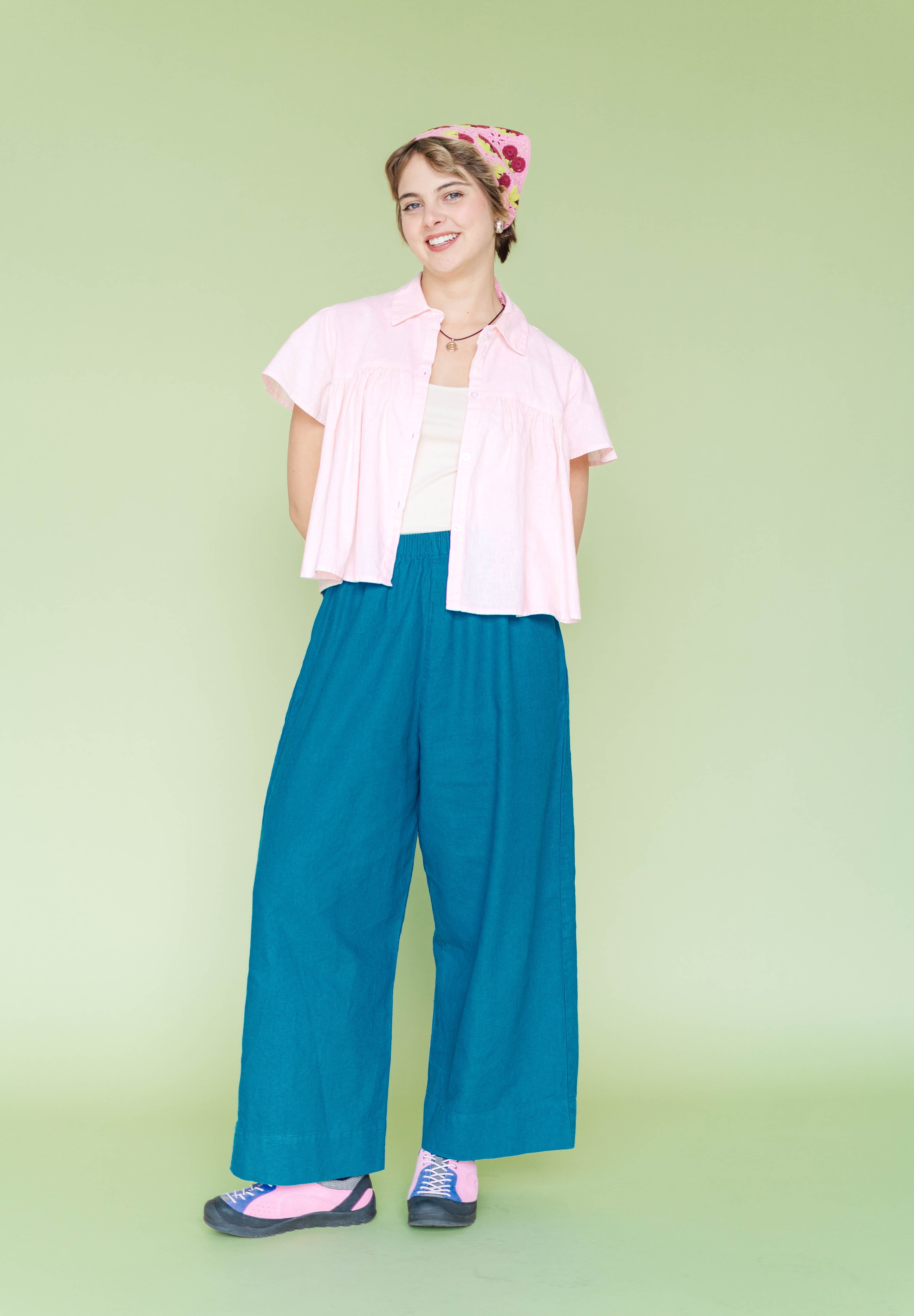 Teal Mid Easy Pant