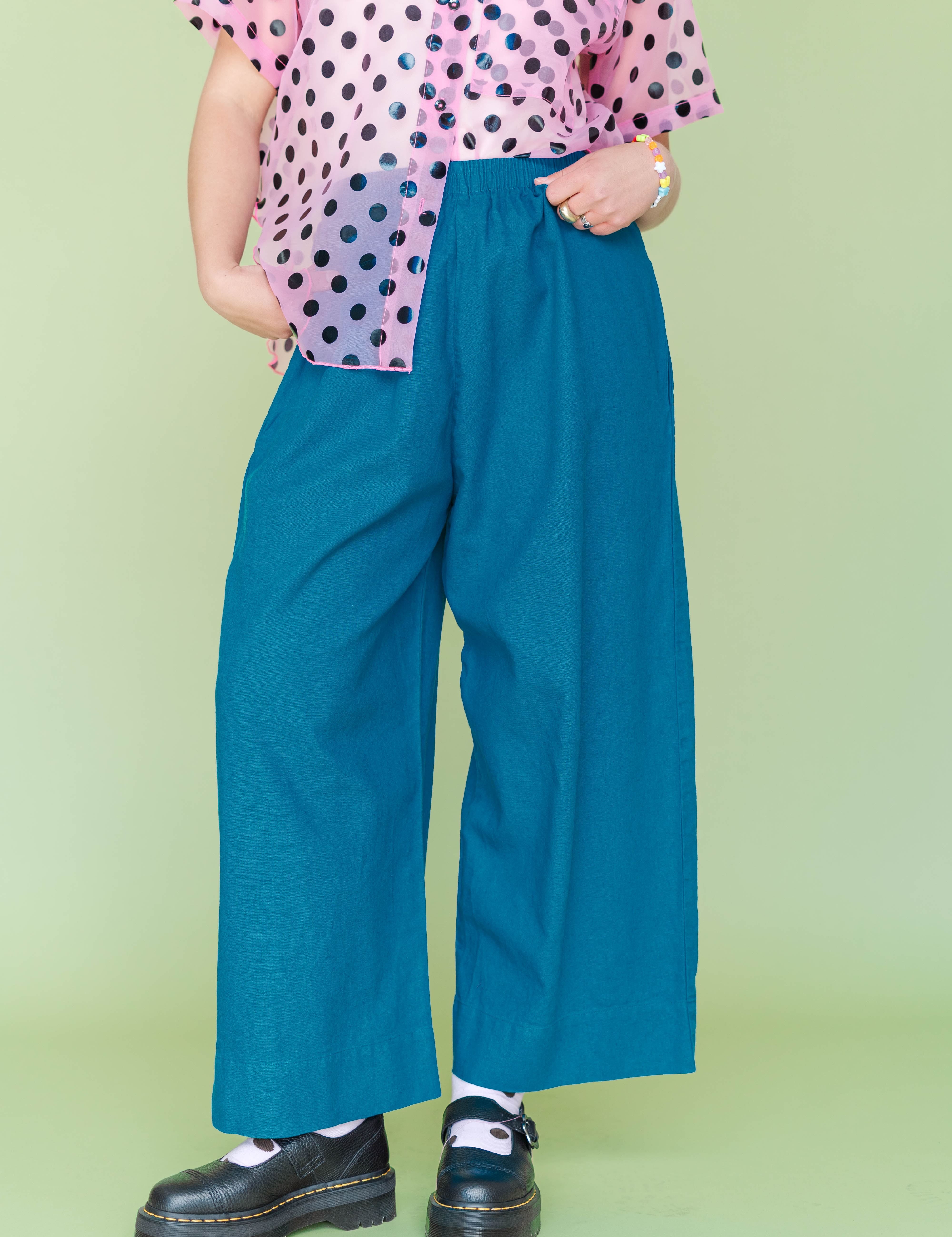 Teal Mid Easy Pant