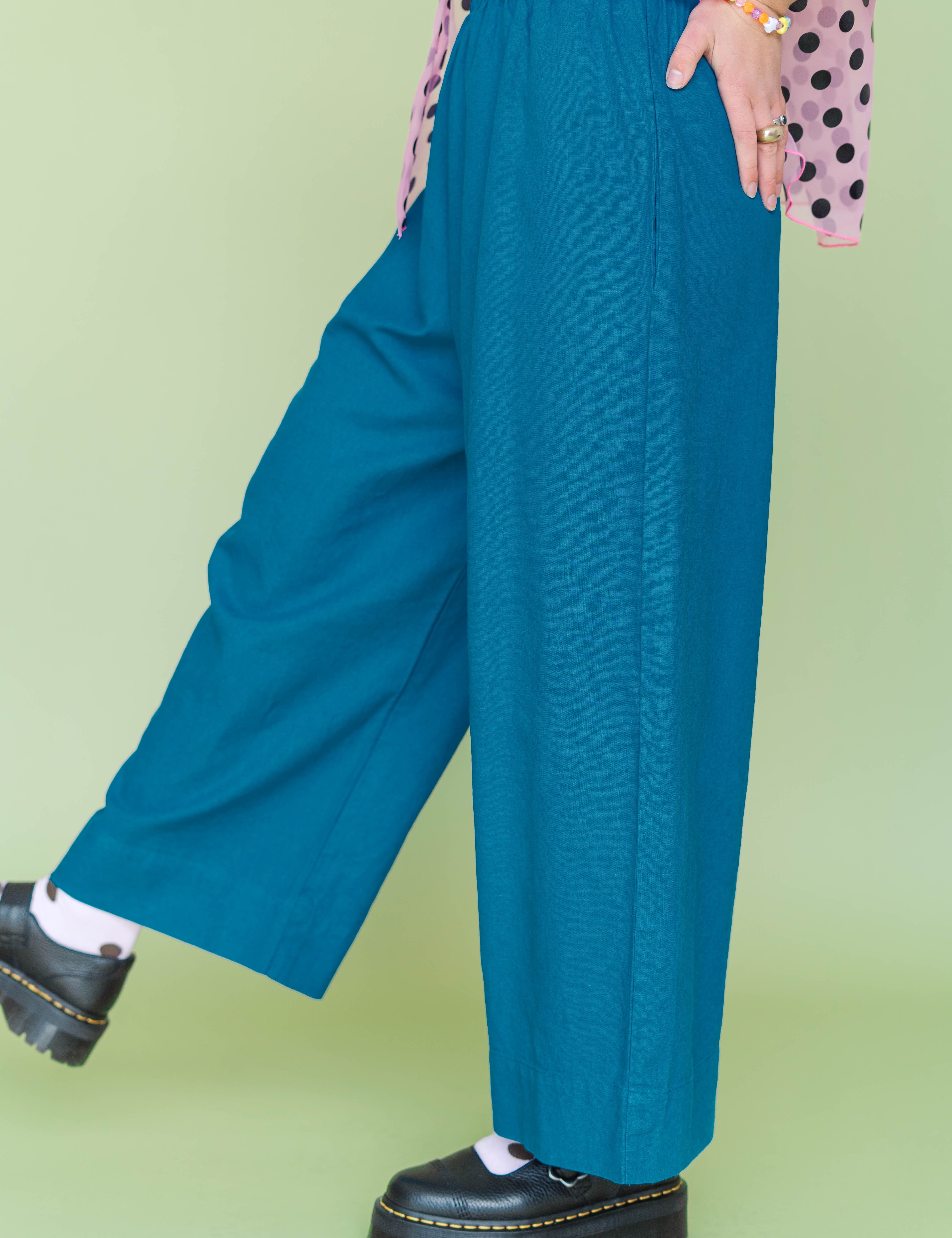Teal Mid Easy Pant