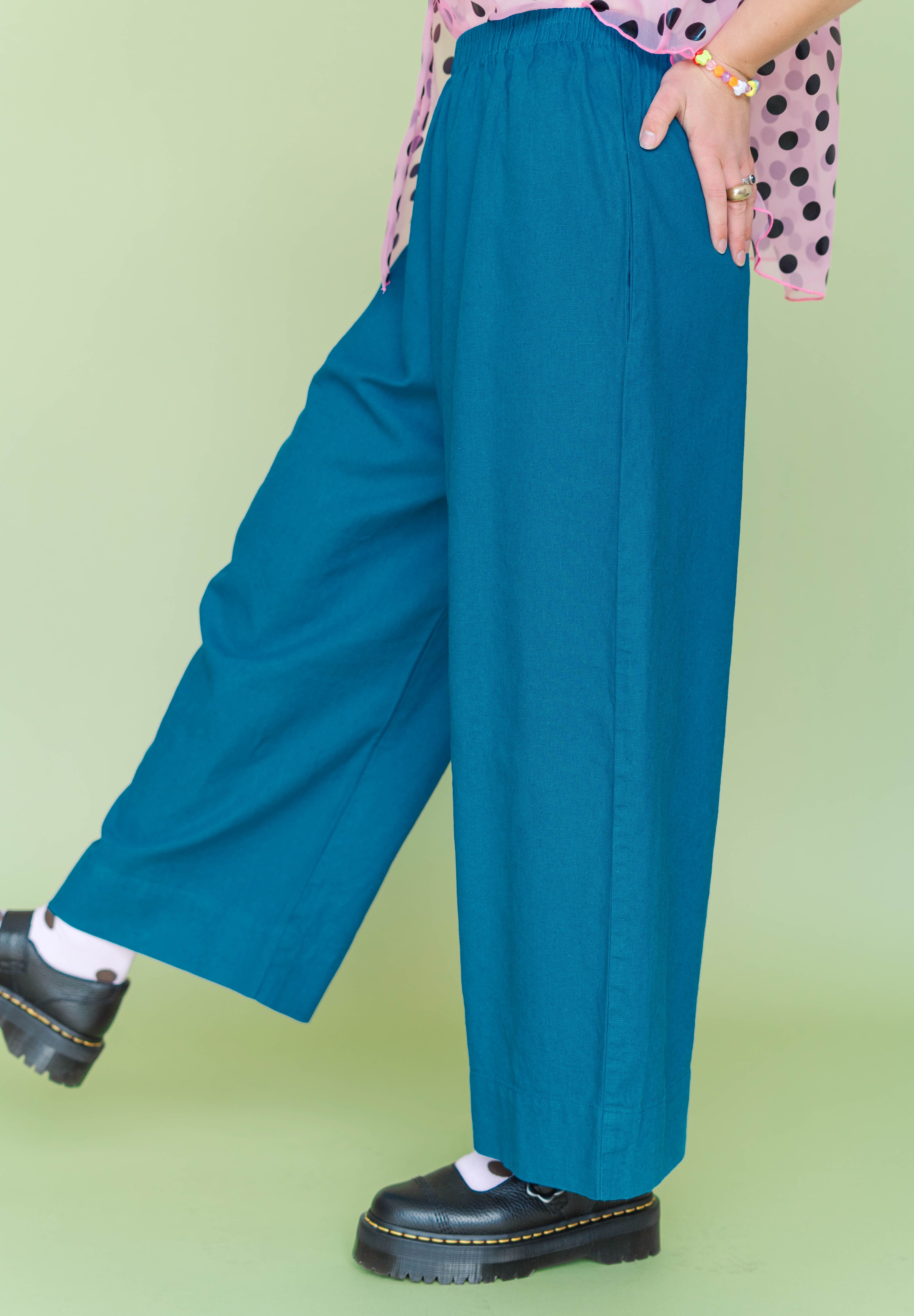 Teal Mid Easy Pant