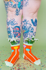 ORANGE TULIP SOCKS