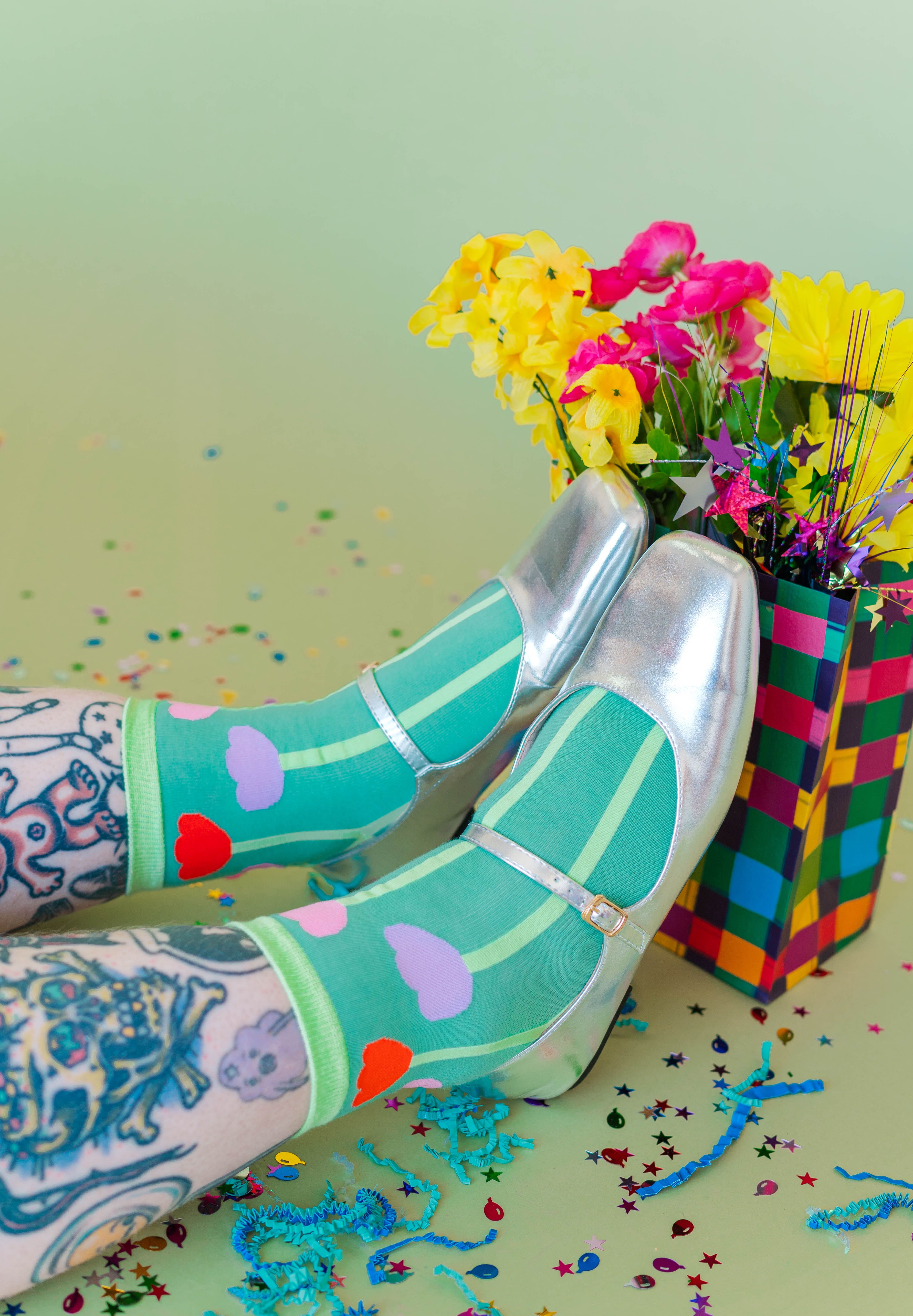 Pink Tulip Socks