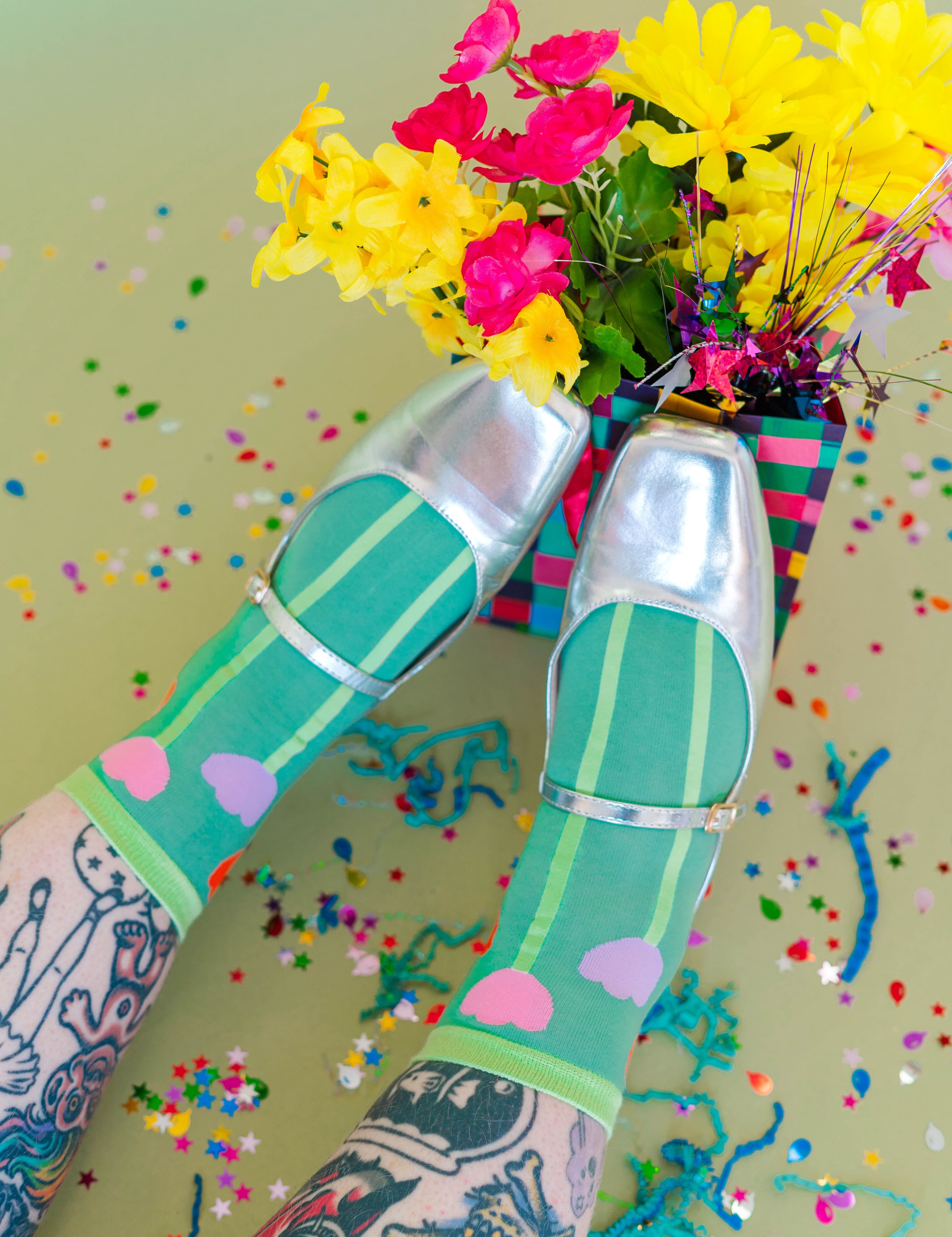 Pink Tulip Socks