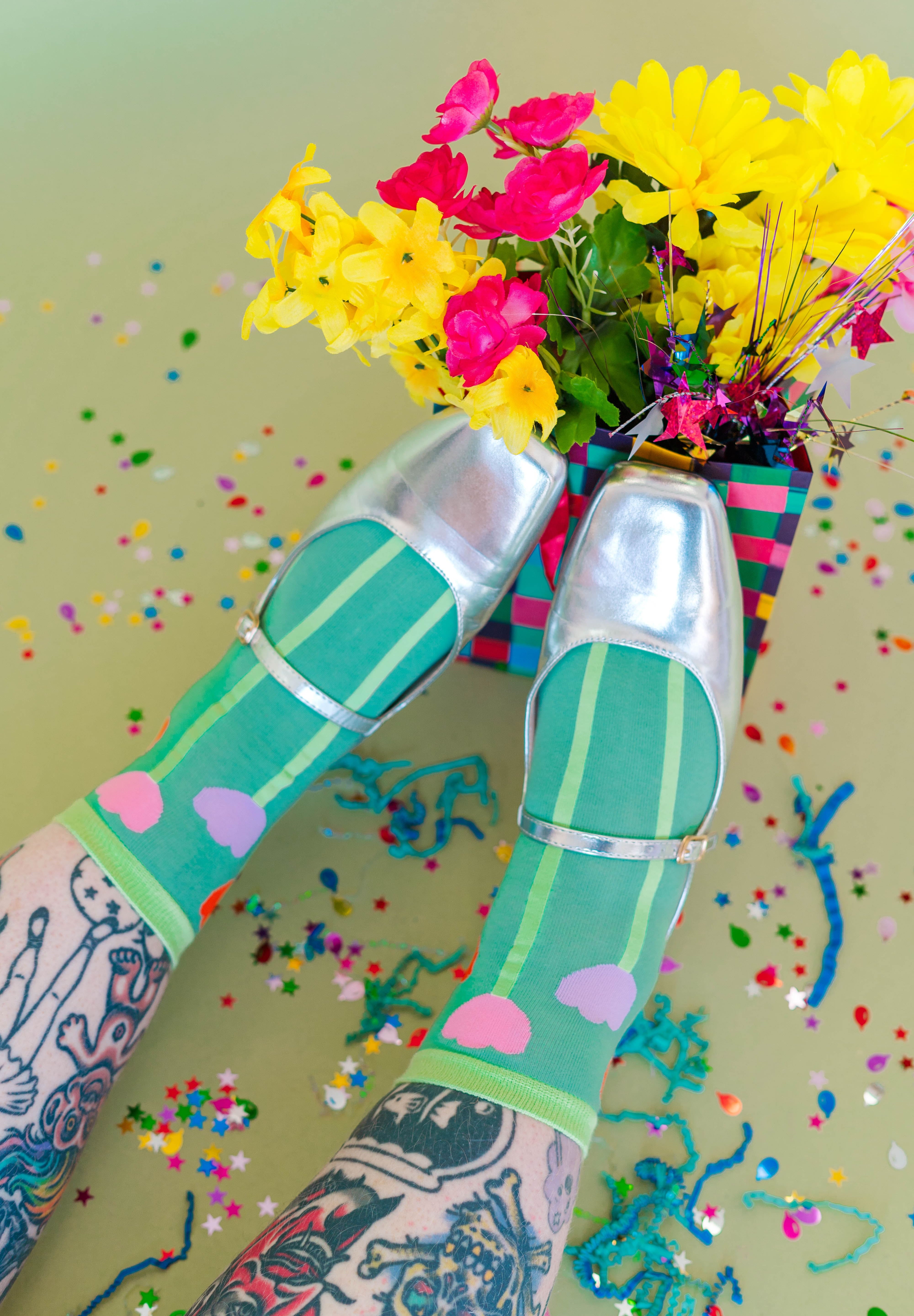 Pink Tulip Socks