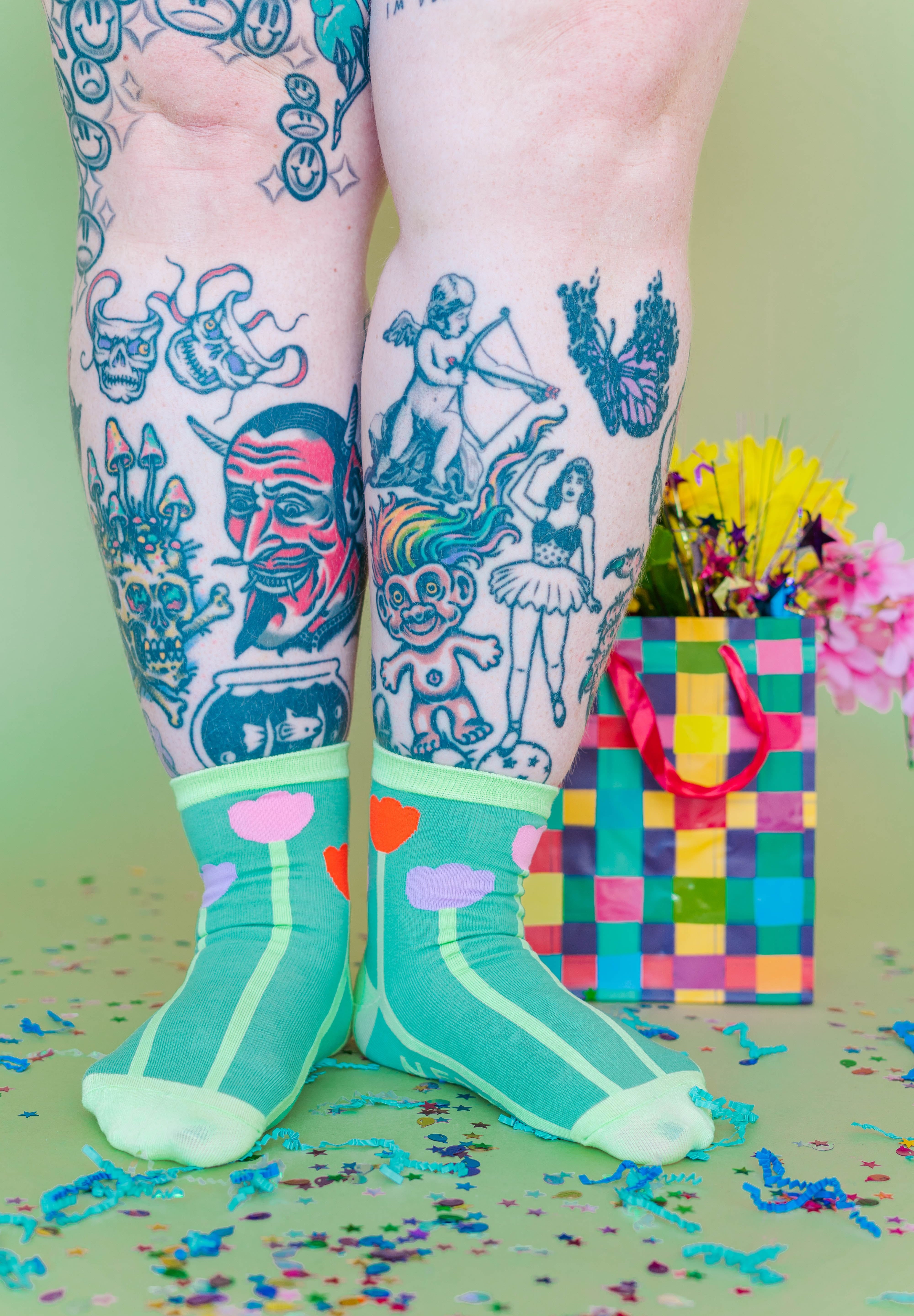 Pink Tulip Socks