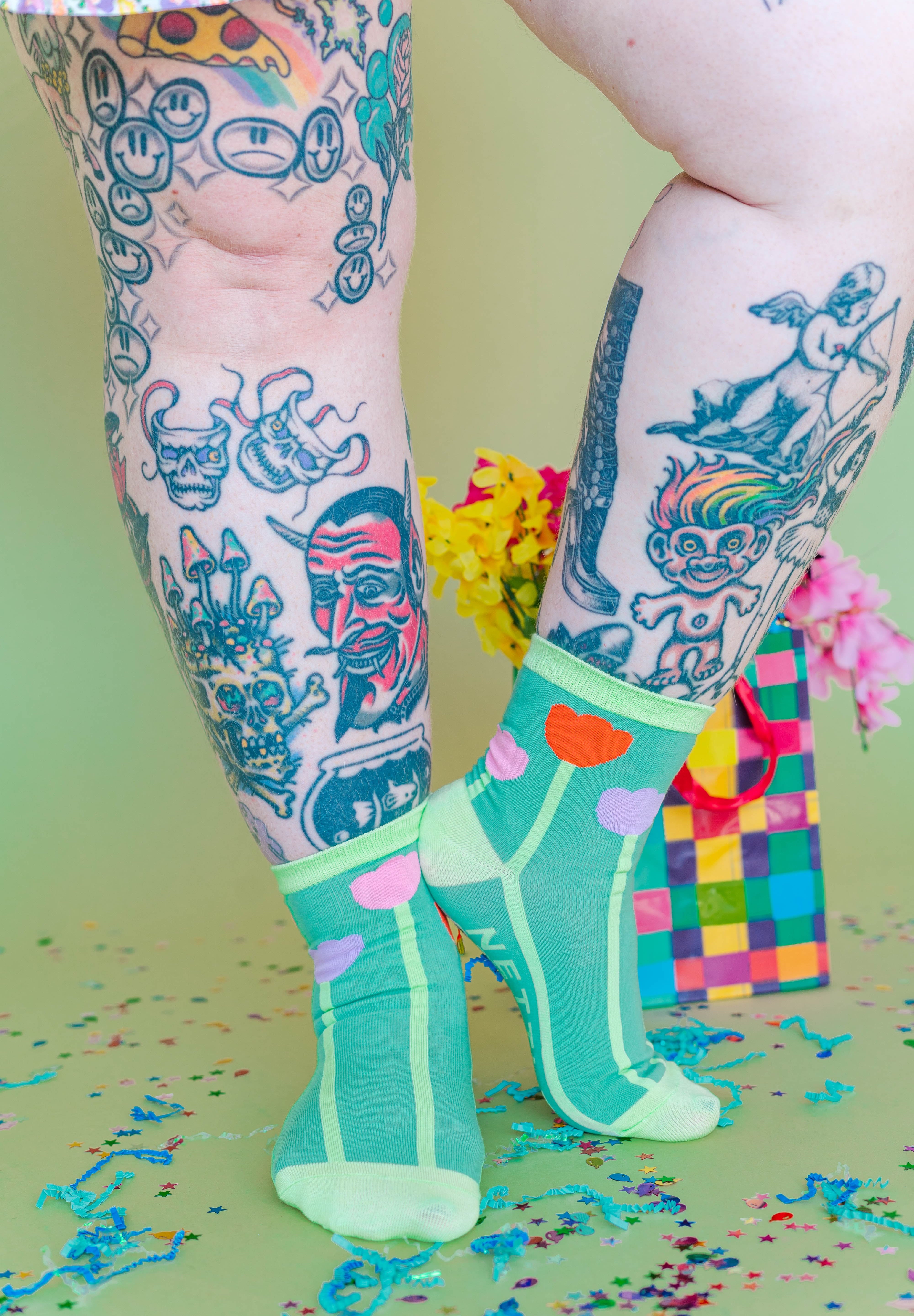 Pink Tulip Socks
