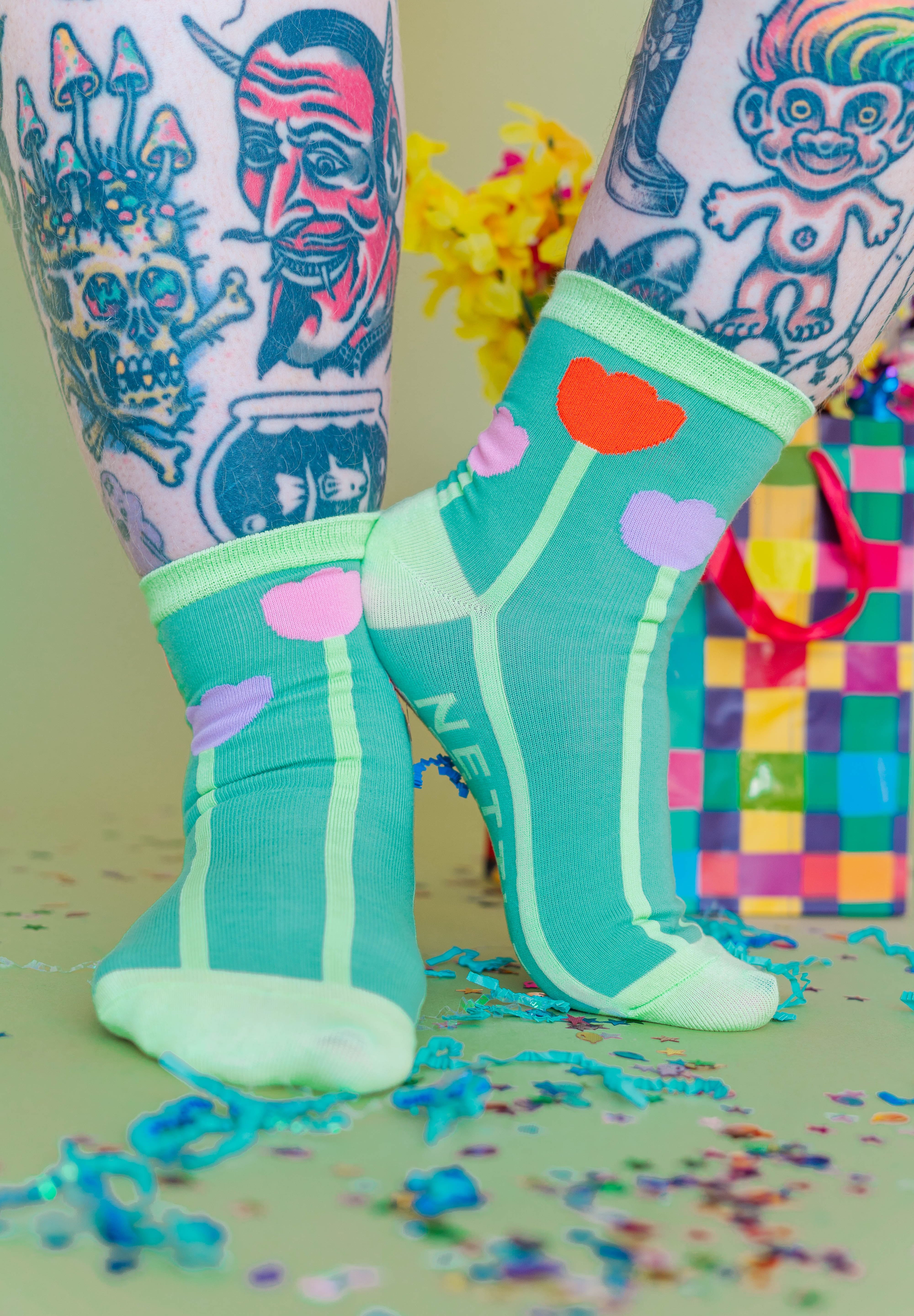 Pink Tulip Socks