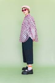 Black Daisy Denim Mid Easy Pant