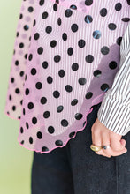 Sheer Sk8r Grl Polka Dot Tulip Top