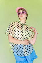 Sheer Daffodil Polka Dot Tulip Top