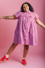 BERRY BASKET BUTTON MUSHROOM DRESS