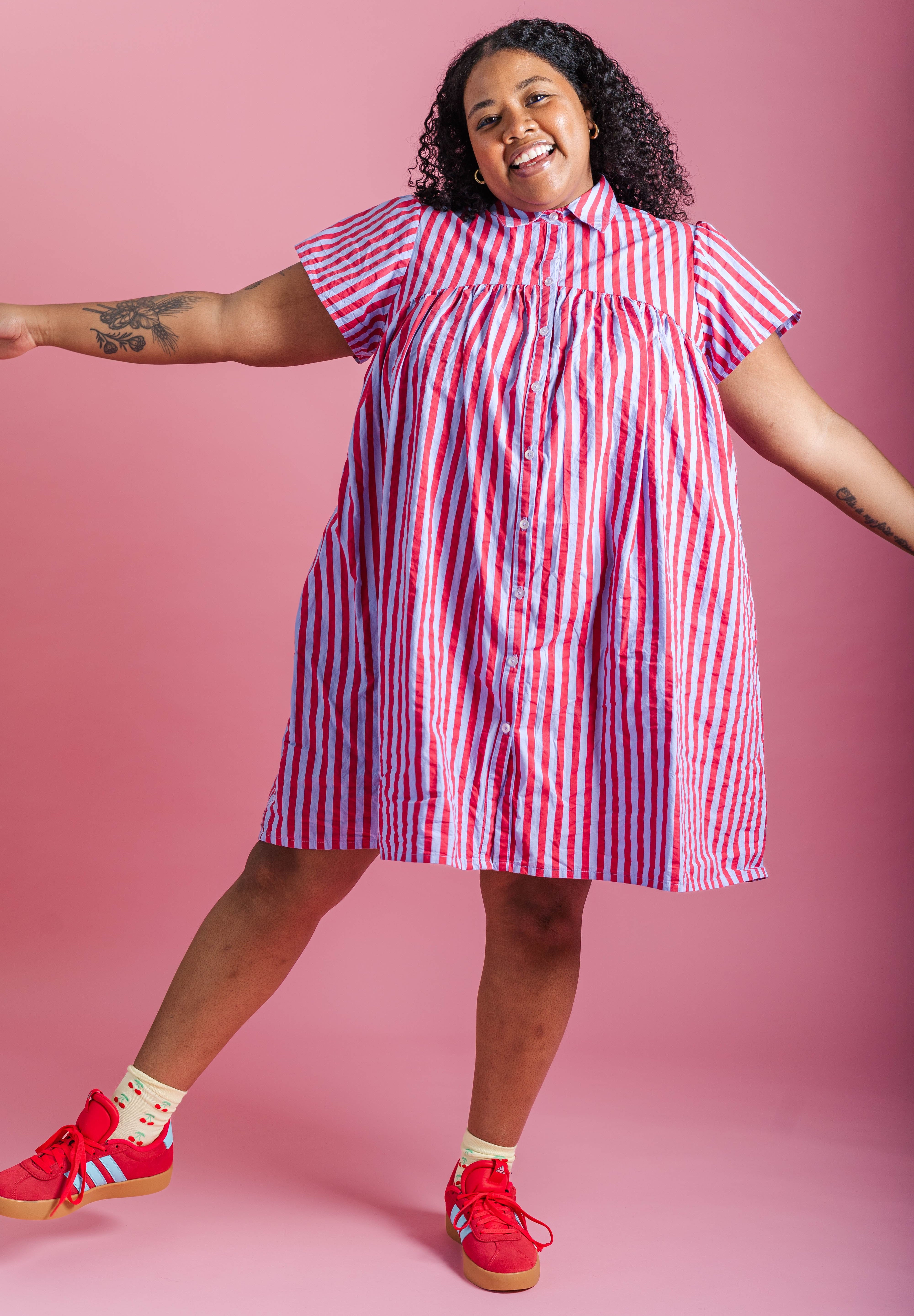 BERRY BASKET BUTTON MUSHROOM DRESS – Nettle Studios