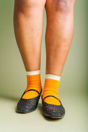 CANDY CORN COLOR BLOCK SOCK